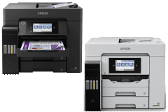 Imprimante Epson ET-5855, couleur blanche/noire